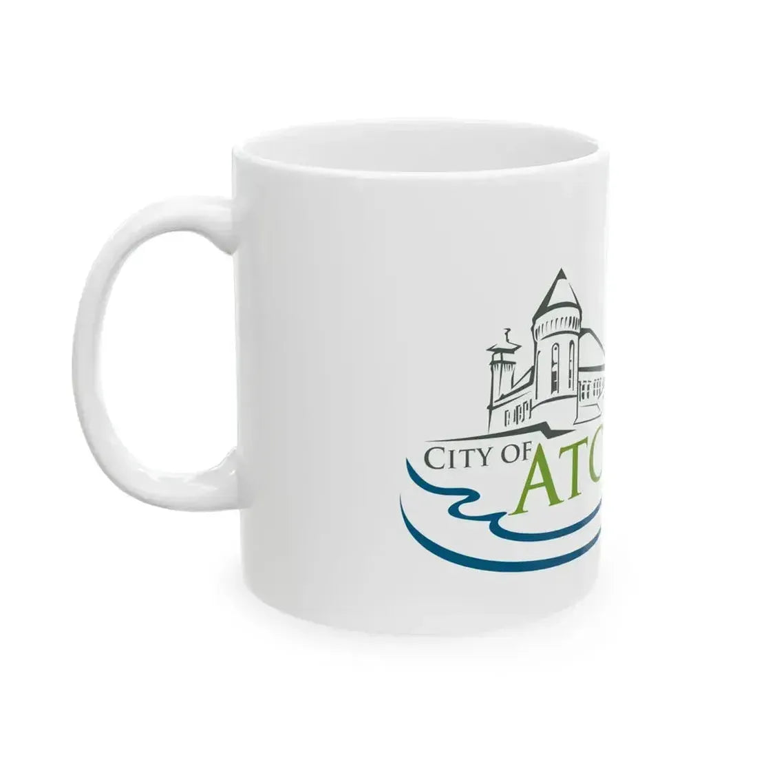 Flag of Atchison Kansas (United States) White Coffee Mug - Go Mug Yourself