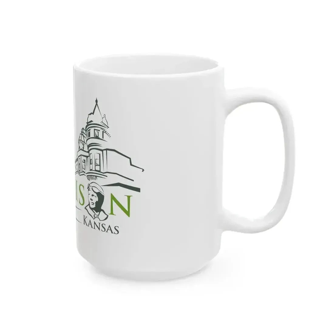 Flag of Atchison Kansas (United States) White Coffee Mug - Go Mug Yourself