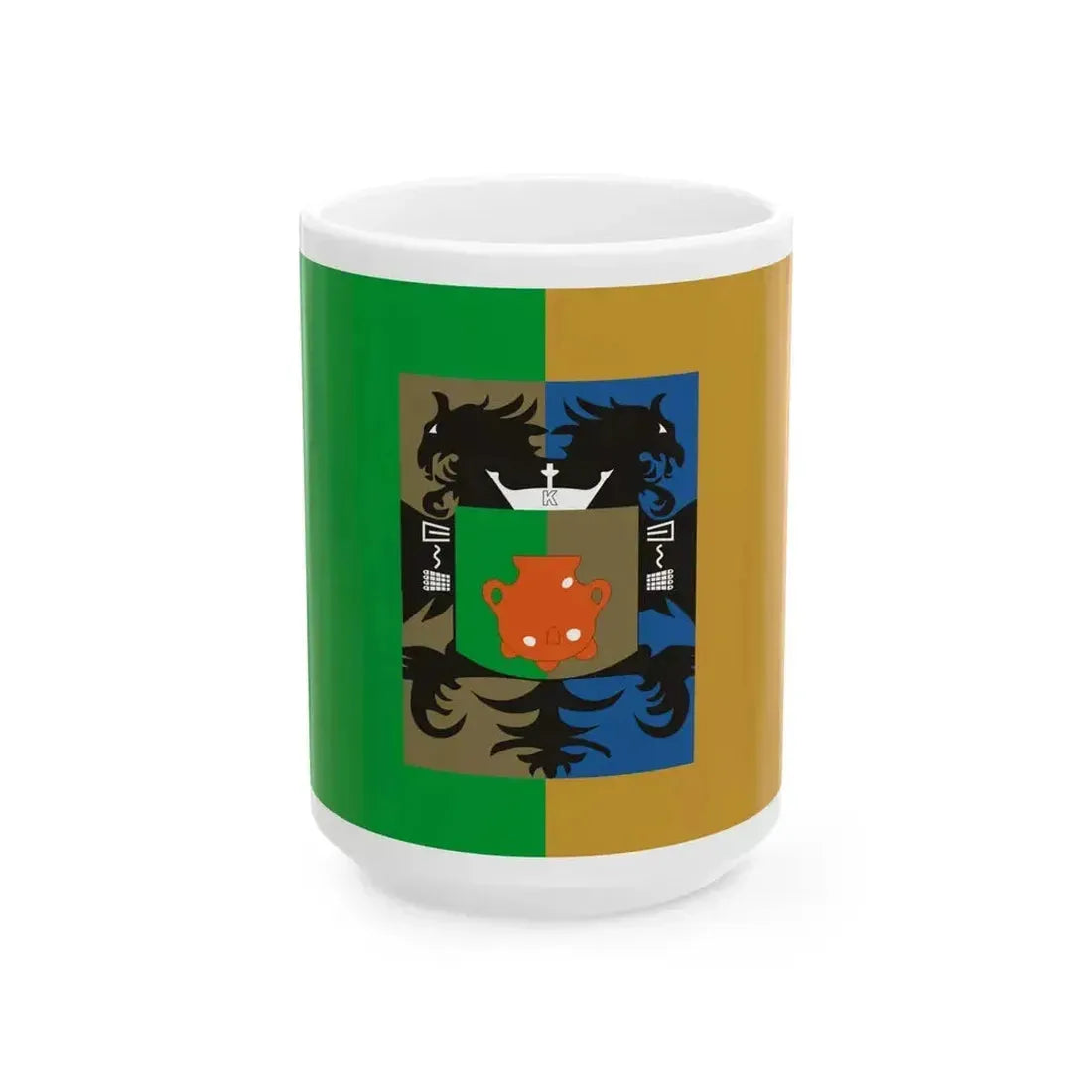 Flag of Atotonilco el Alto 2018-2021 (Mexico) White Coffee Mug 15oz - Go Mug Yourself