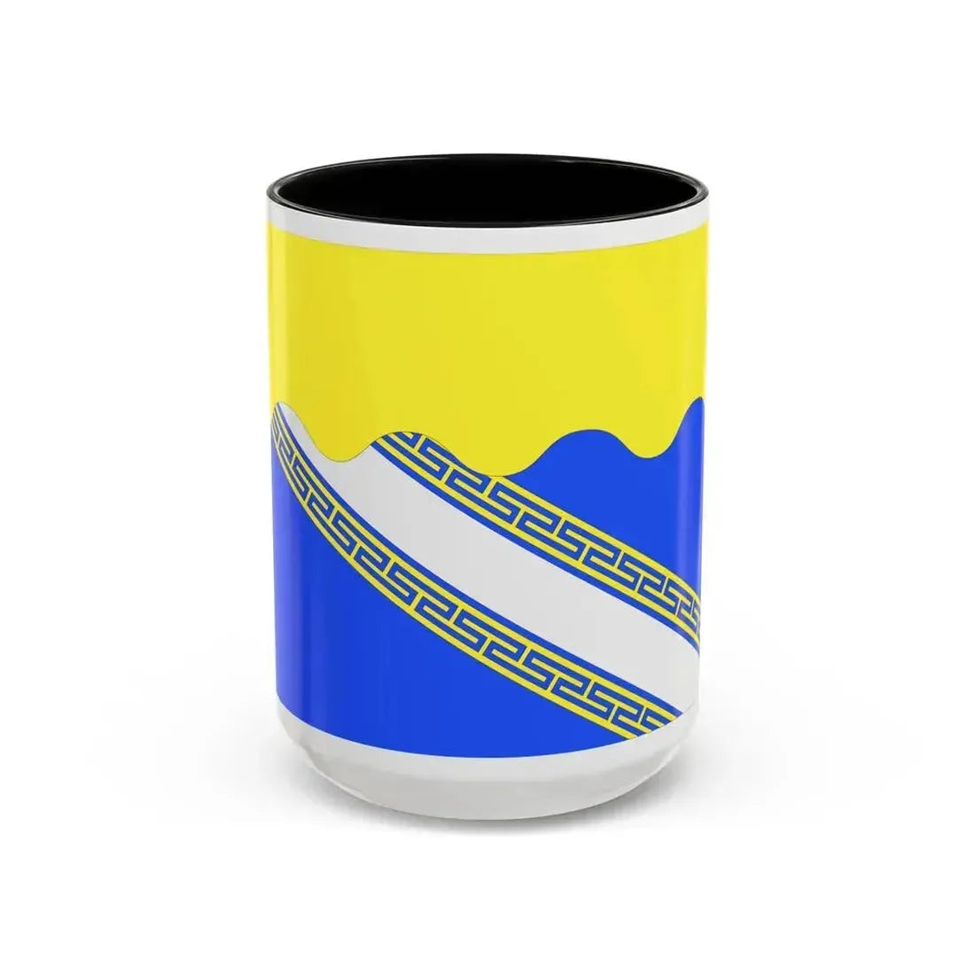 Flag of Aube France 2 - Accent Coffee Mug 15oz Black - Go Mug Yourself