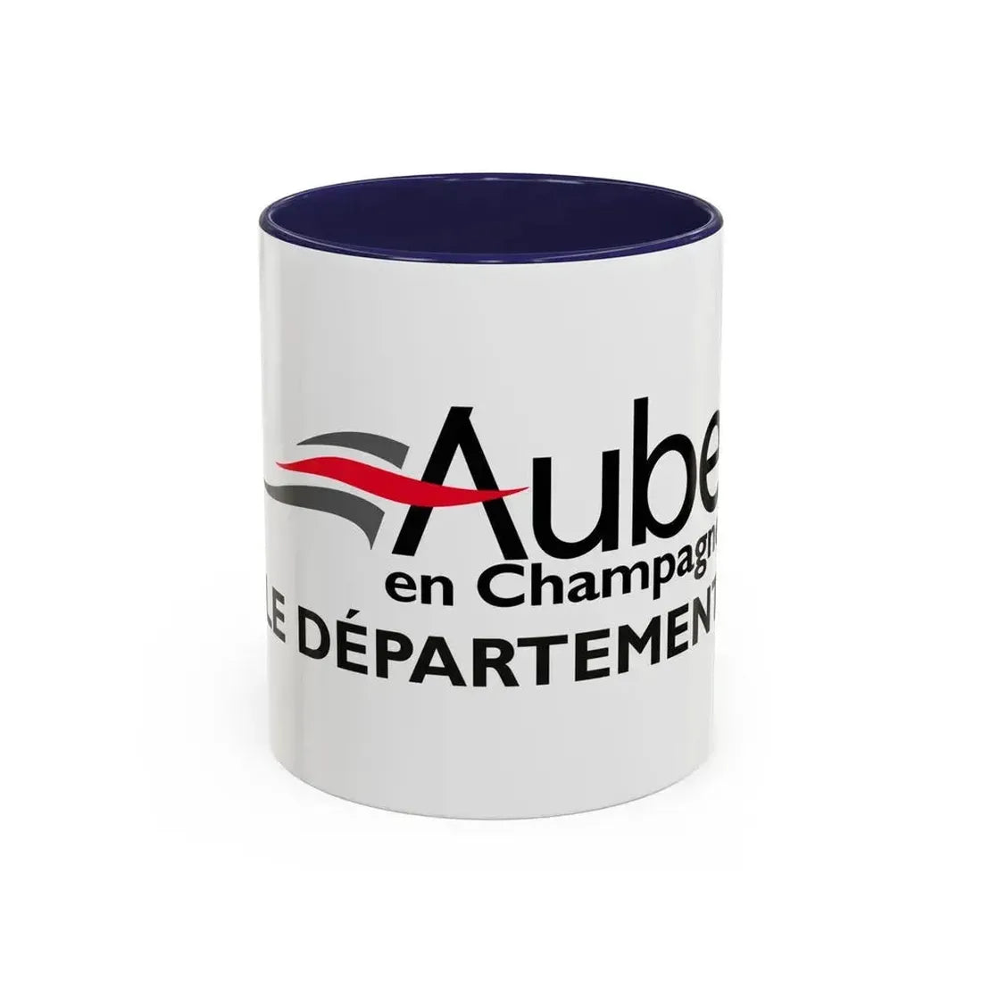Flag of Aube France - Accent Coffee Mug 11oz Navy - Go Mug Yourself