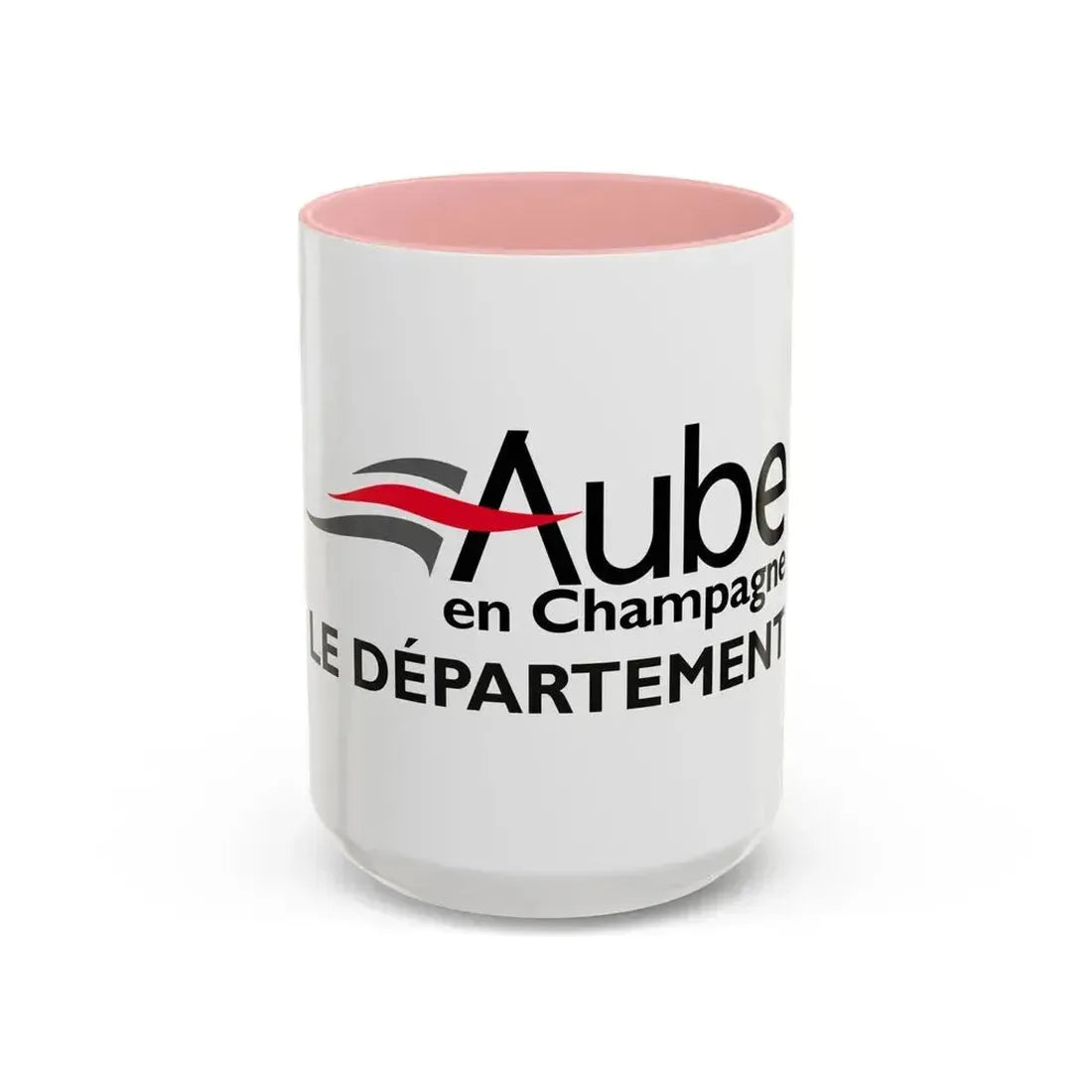 Flag of Aube France - Accent Coffee Mug 15oz Pink - Go Mug Yourself