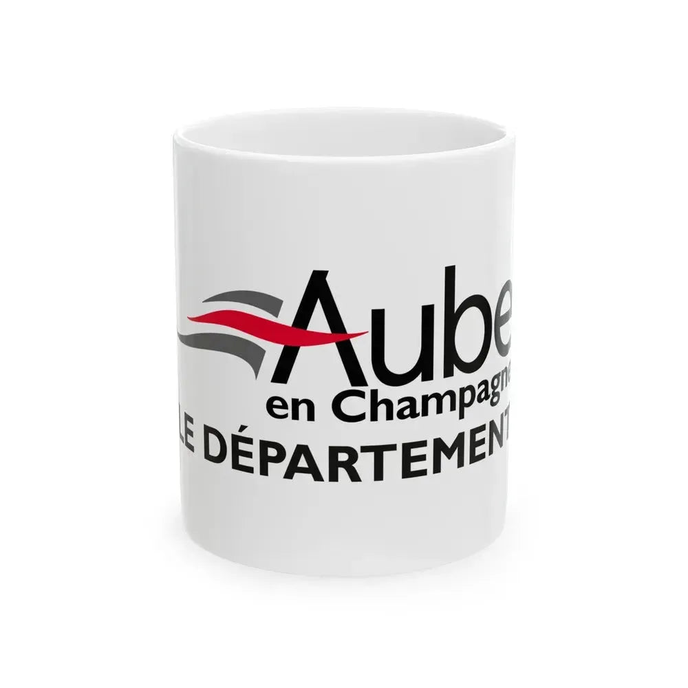 Flag of Aube France - White Coffee Mug 11oz - Go Mug Yourself