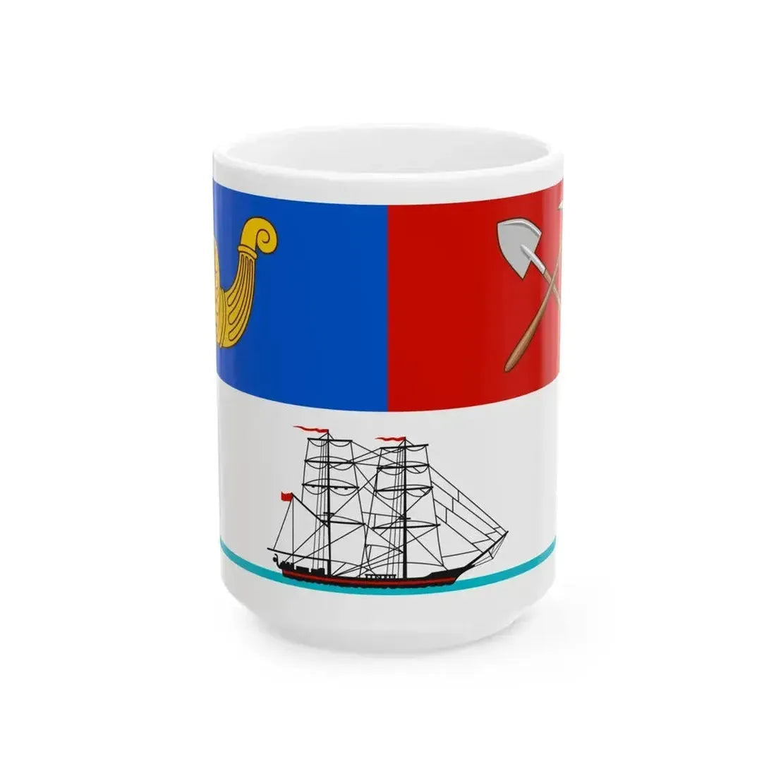 Flag of Auckland (New Zealand) White Coffee Mug 15oz - Go Mug Yourself
