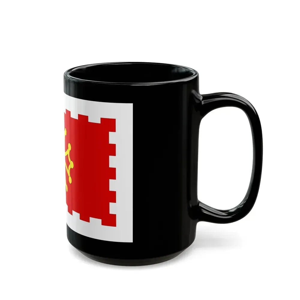 Flag of Aude France 2 - Black Coffee Mug - Go Mug Yourself
