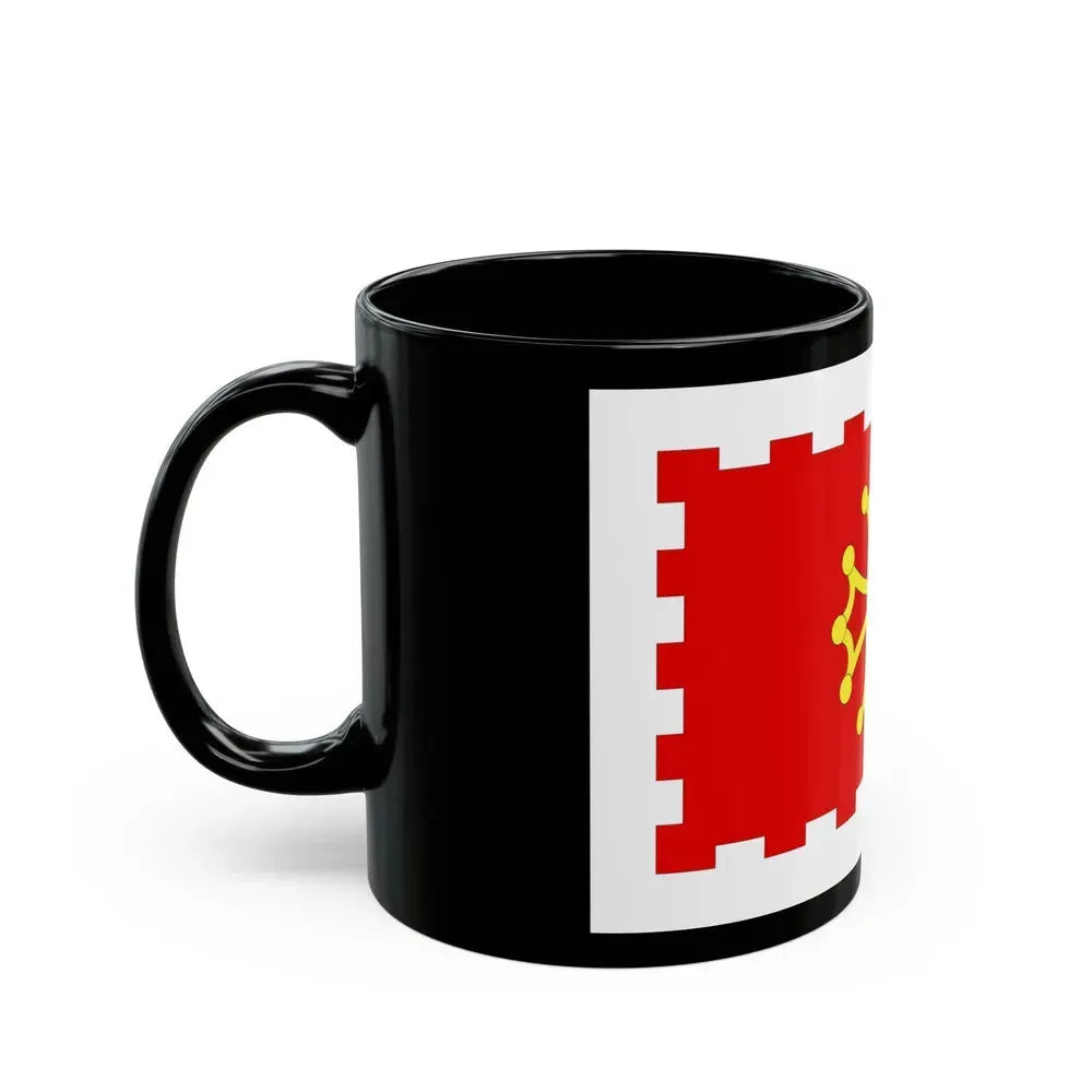 Flag of Aude France 2 - Black Coffee Mug - Go Mug Yourself