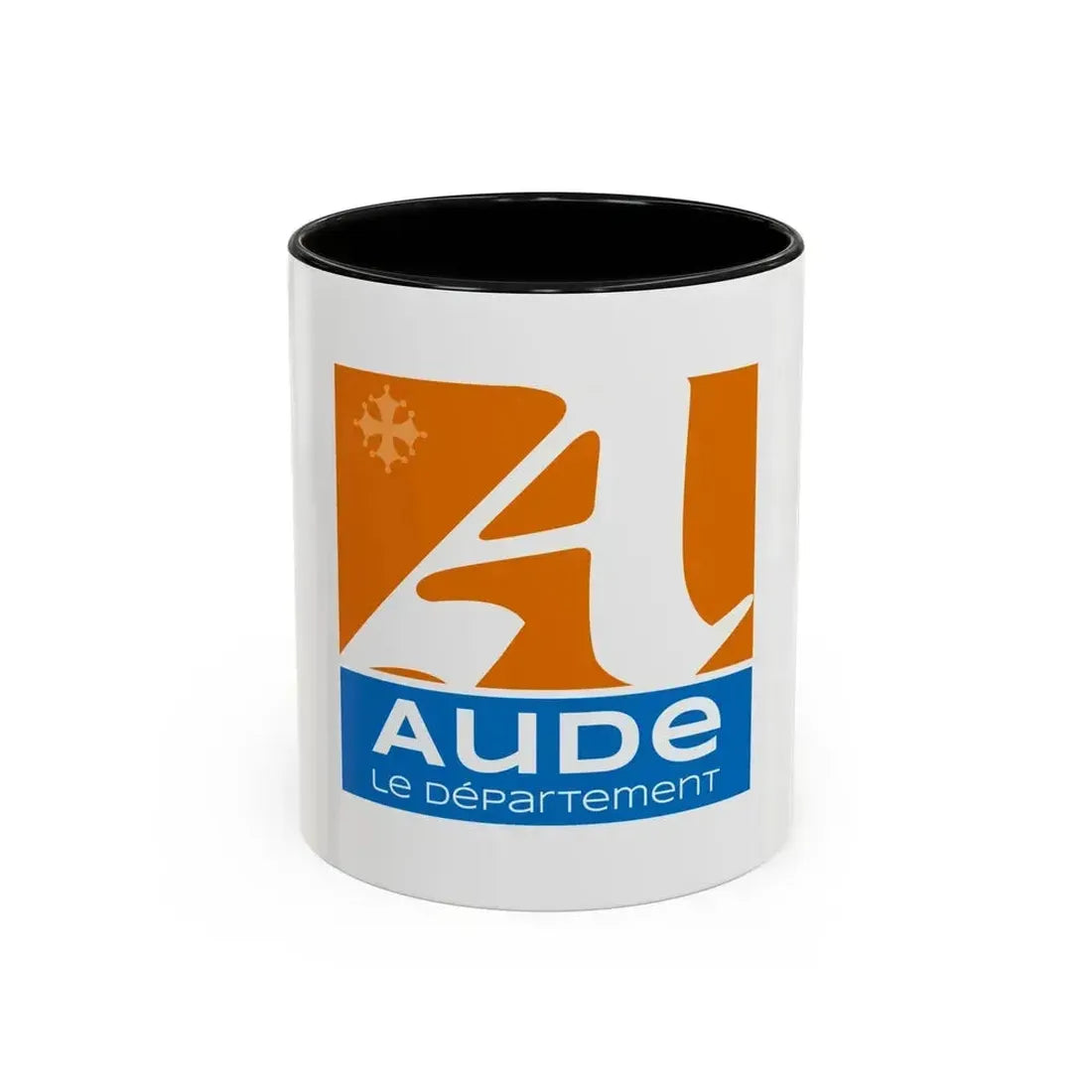 Flag of Aude France - Accent Coffee Mug 11oz Black - Go Mug Yourself