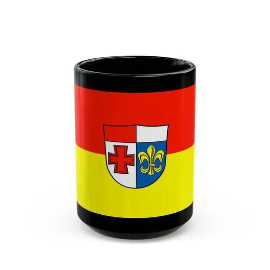 Flag of Augsburg Germany - Black Coffee Mug 15oz - Go Mug Yourself