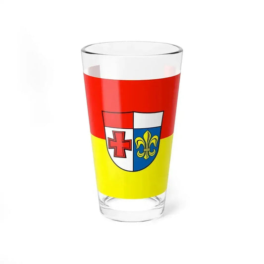 Flag of Augsburg Germany - Pint Glass 16oz 16oz - Go Mug Yourself