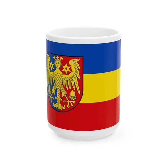 Flag of Aurich Germany - White Coffee Mug 15oz - Go Mug Yourself