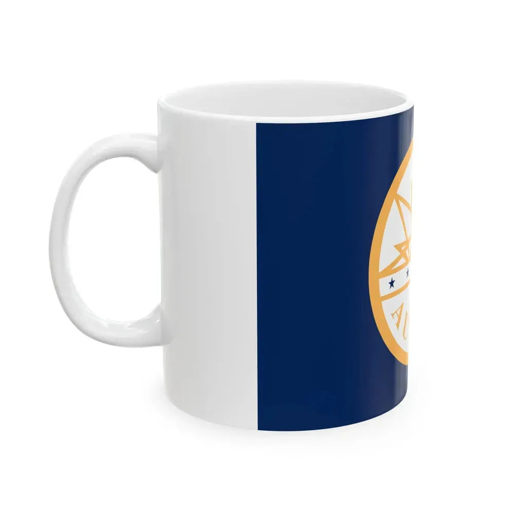 Flag of Aurora Colorado (United States) White Coffee Mug - Go Mug Yourself