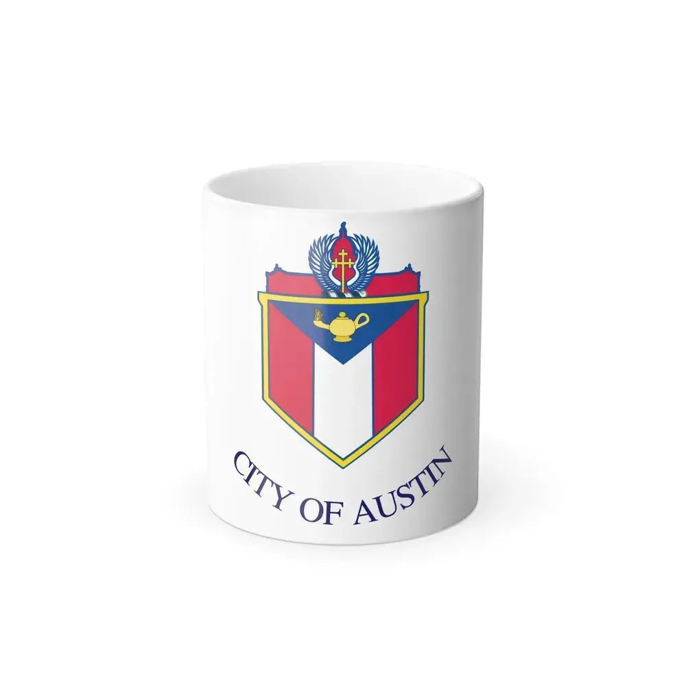 Flag of Austin, Texas - Color Changing Coffee Mug 11oz - Go Mug Yourself