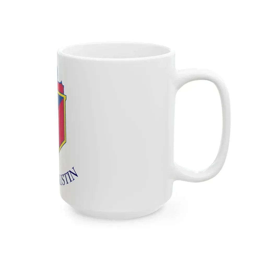 Flag of Austin Texas (United States) White Coffee Mug - Go Mug Yourself
