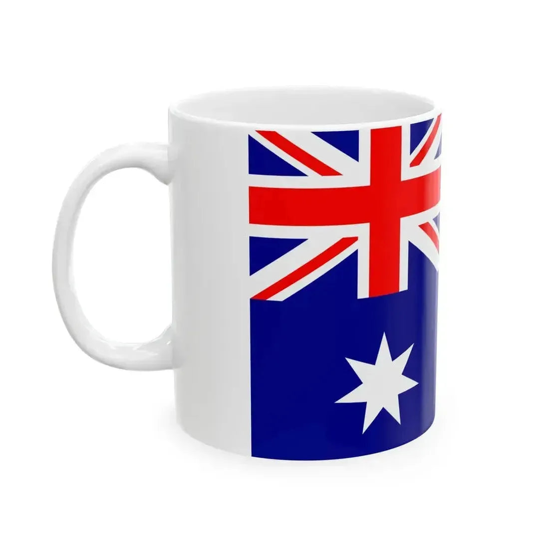 Flag of Australia 3-2 (Australia) White Coffee Mug - Go Mug Yourself