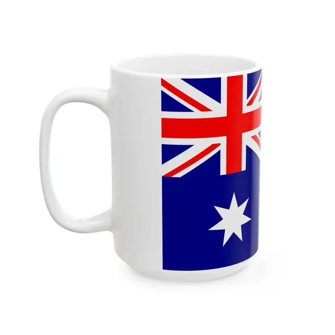 Flag of Australia 3-2 (Australia) White Coffee Mug - Go Mug Yourself