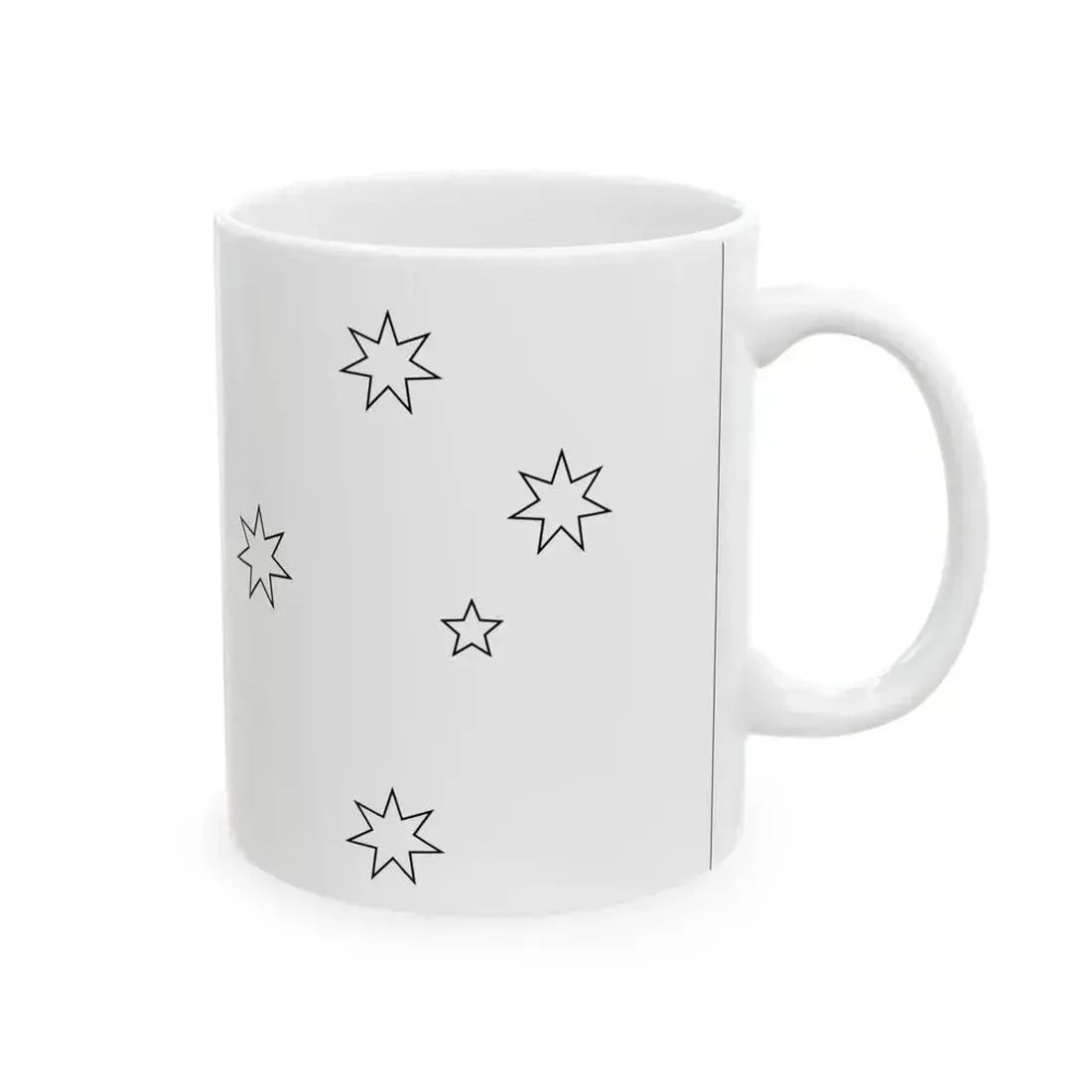 Flag of Australia template-Commonwealth Star-he (Australia) White Coffee Mug - Go Mug Yourself