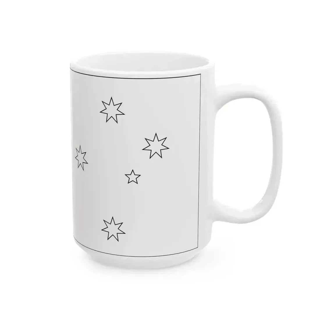 Flag of Australia template-Commonwealth Star-he (Australia) White Coffee Mug - Go Mug Yourself