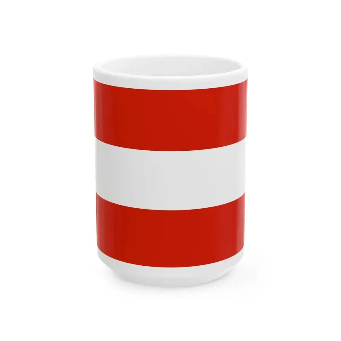 Flag of Austria 1230-1934 (Austria) White Coffee Mug 15oz - Go Mug Yourself