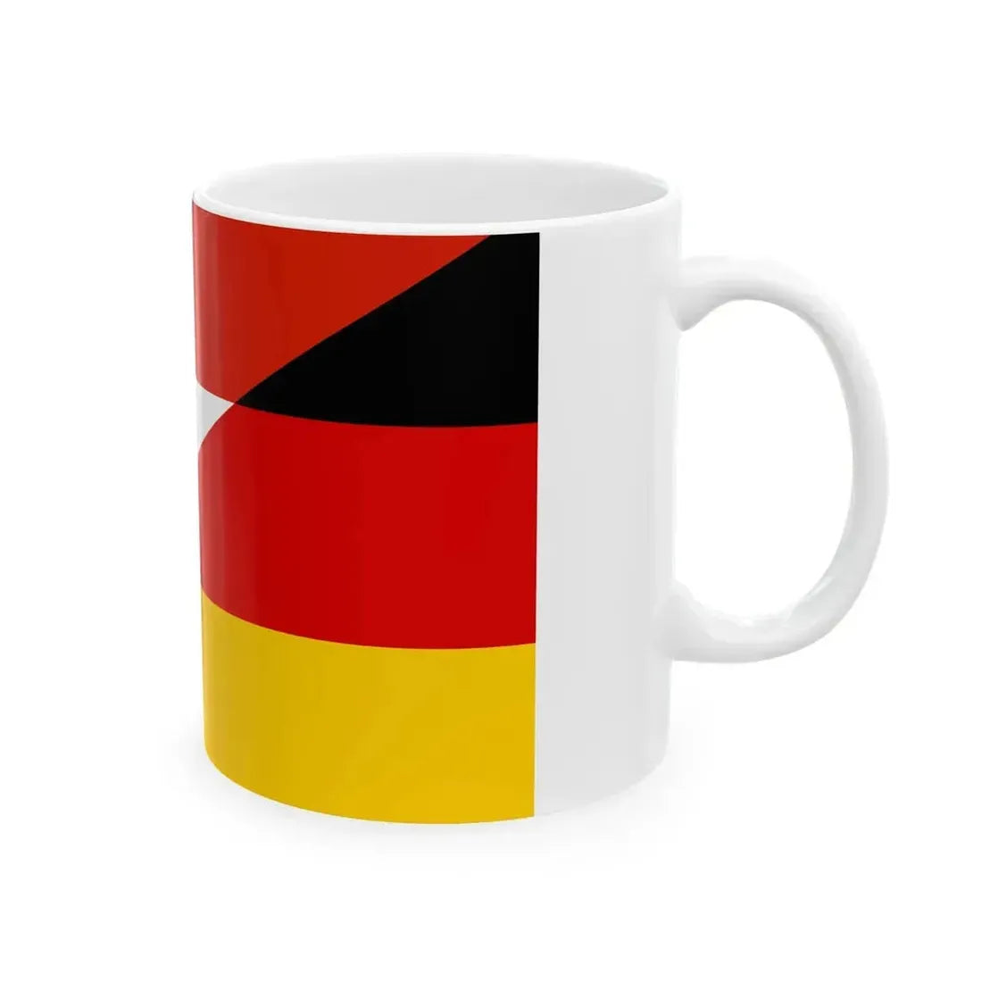 Flag of Austria and Germany (Austria) White Coffee Mug - Go Mug Yourself