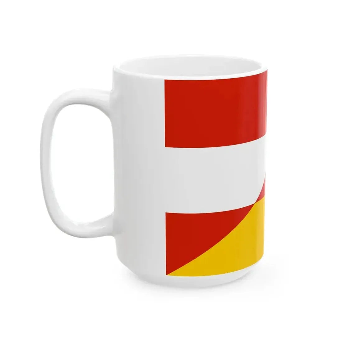 Flag of Austria and Germany (Austria) White Coffee Mug - Go Mug Yourself