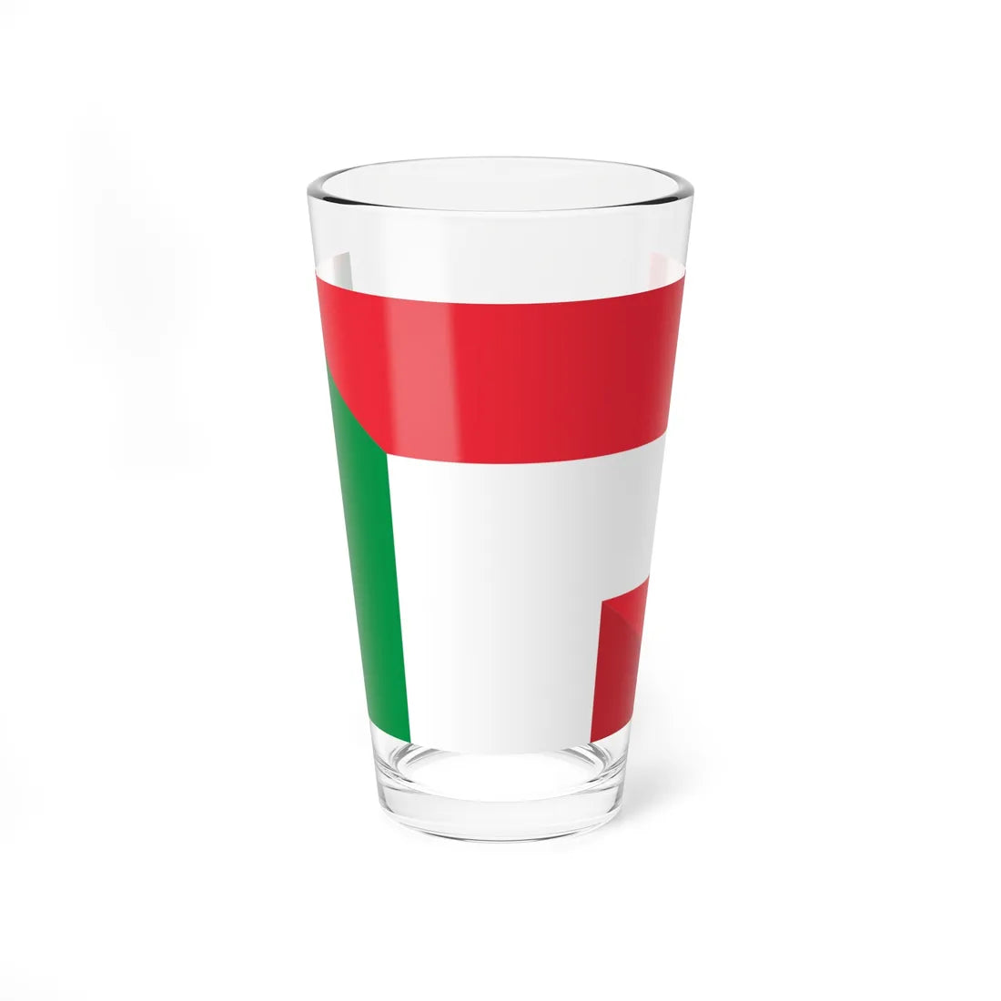 Flag of Austria and Italy (Austria) Pint Glass 16oz 16oz - Go Mug Yourself