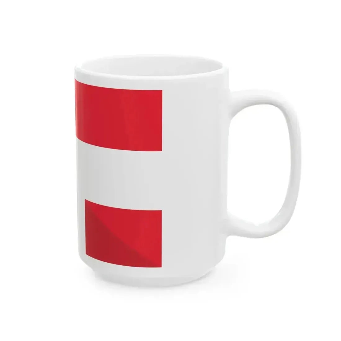 Flag of Austria and Italy (Austria) White Coffee Mug - Go Mug Yourself