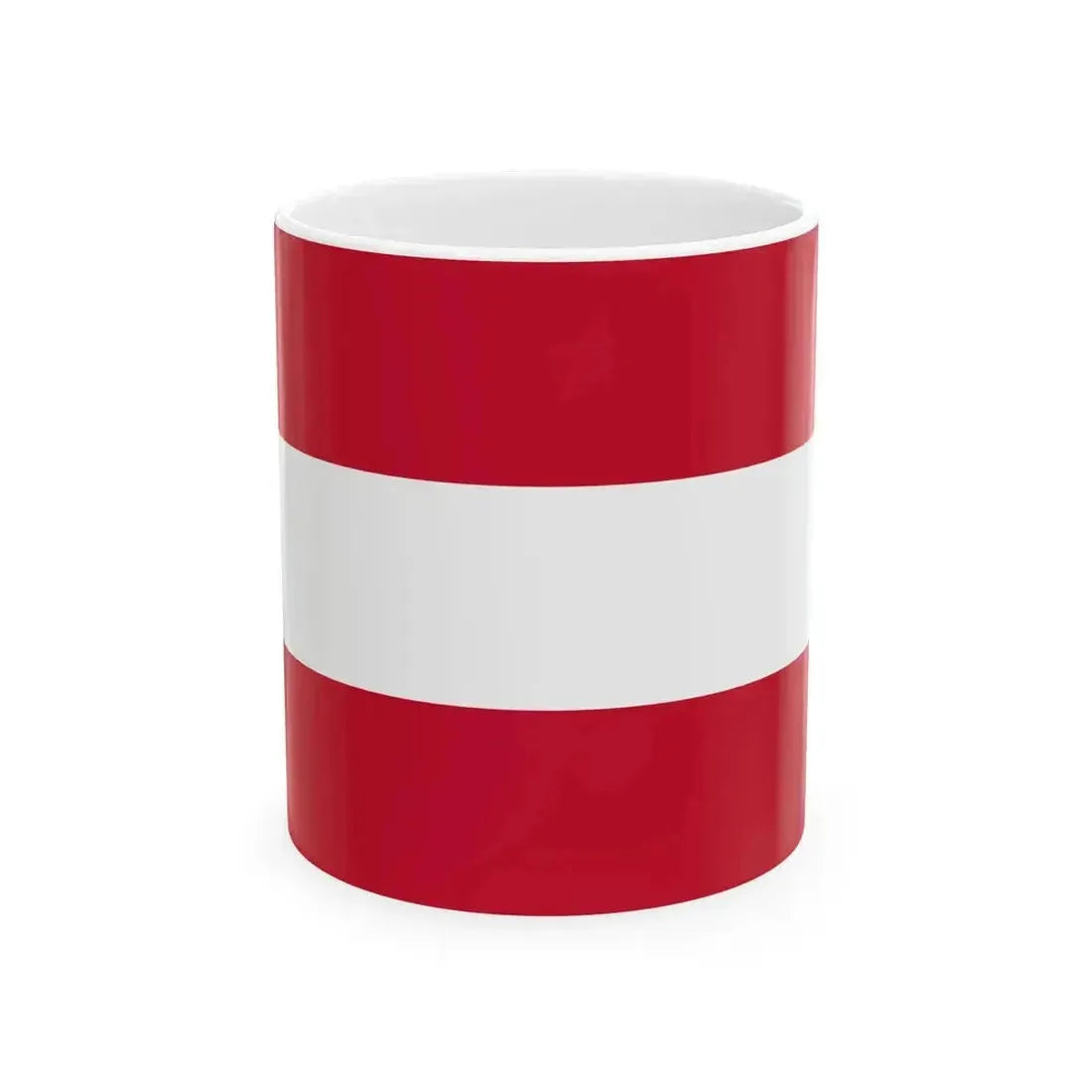 Flag of Austria (Austria) White Coffee Mug 11oz - Go Mug Yourself