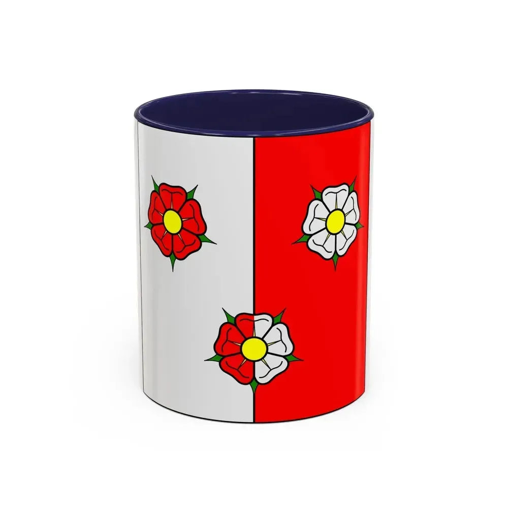 Flag of Autafond Switzerland - Accent Coffee Mug 11oz Navy - Go Mug Yourself