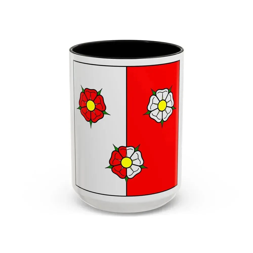 Flag of Autafond Switzerland - Accent Coffee Mug 15oz Black - Go Mug Yourself