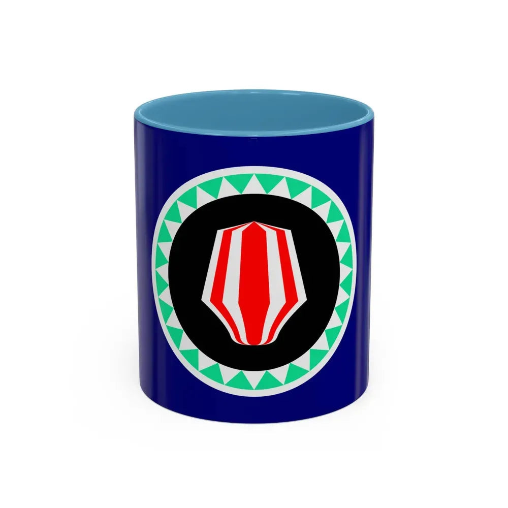 Flag of Autonomous Region of Bougainville Papa New Guinea - Accent Coffee Mug 11oz Light Blue - Go Mug Yourself