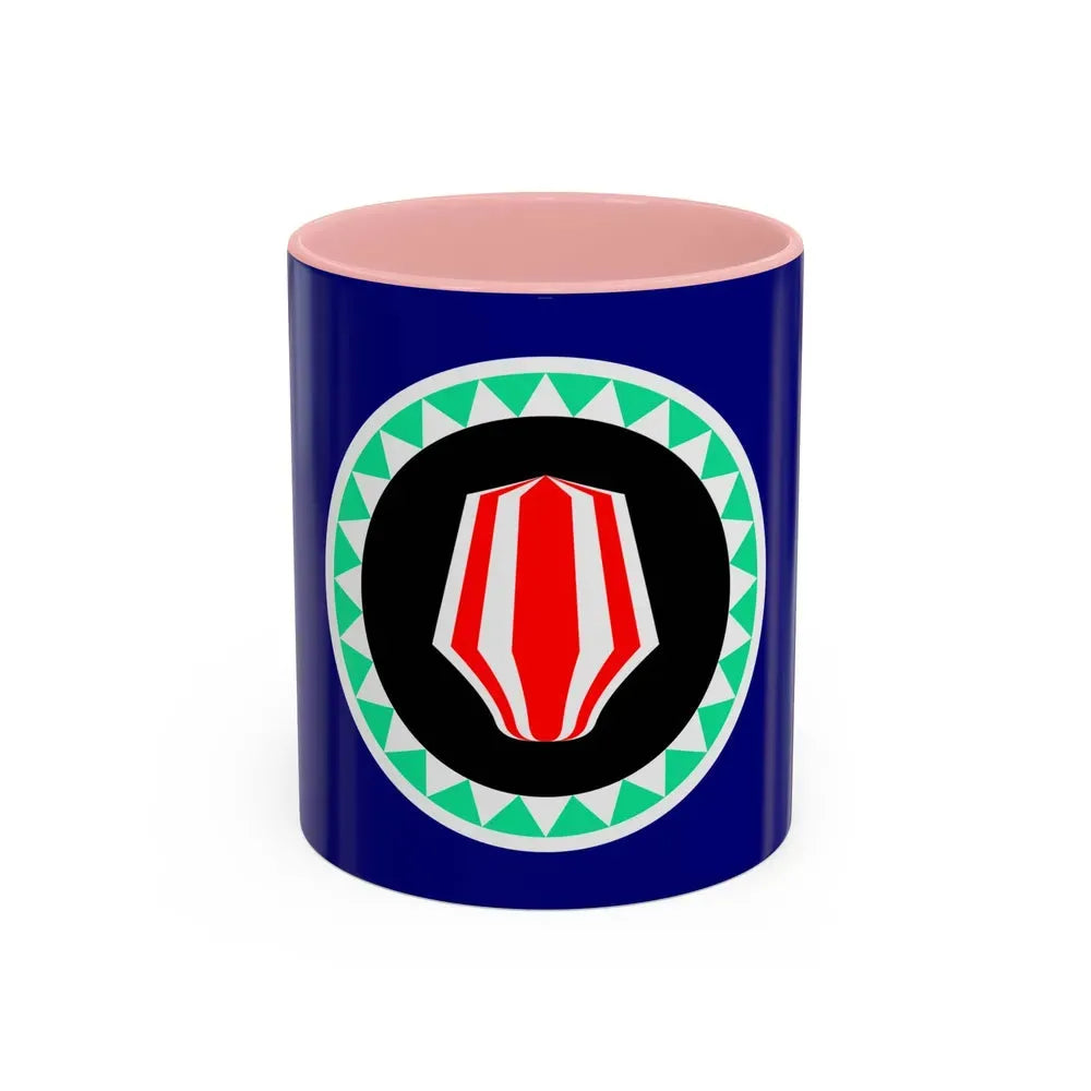 Flag of Autonomous Region of Bougainville Papa New Guinea - Accent Coffee Mug 11oz Pink - Go Mug Yourself