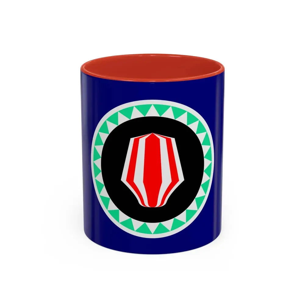 Flag of Autonomous Region of Bougainville Papa New Guinea - Accent Coffee Mug 11oz Red - Go Mug Yourself