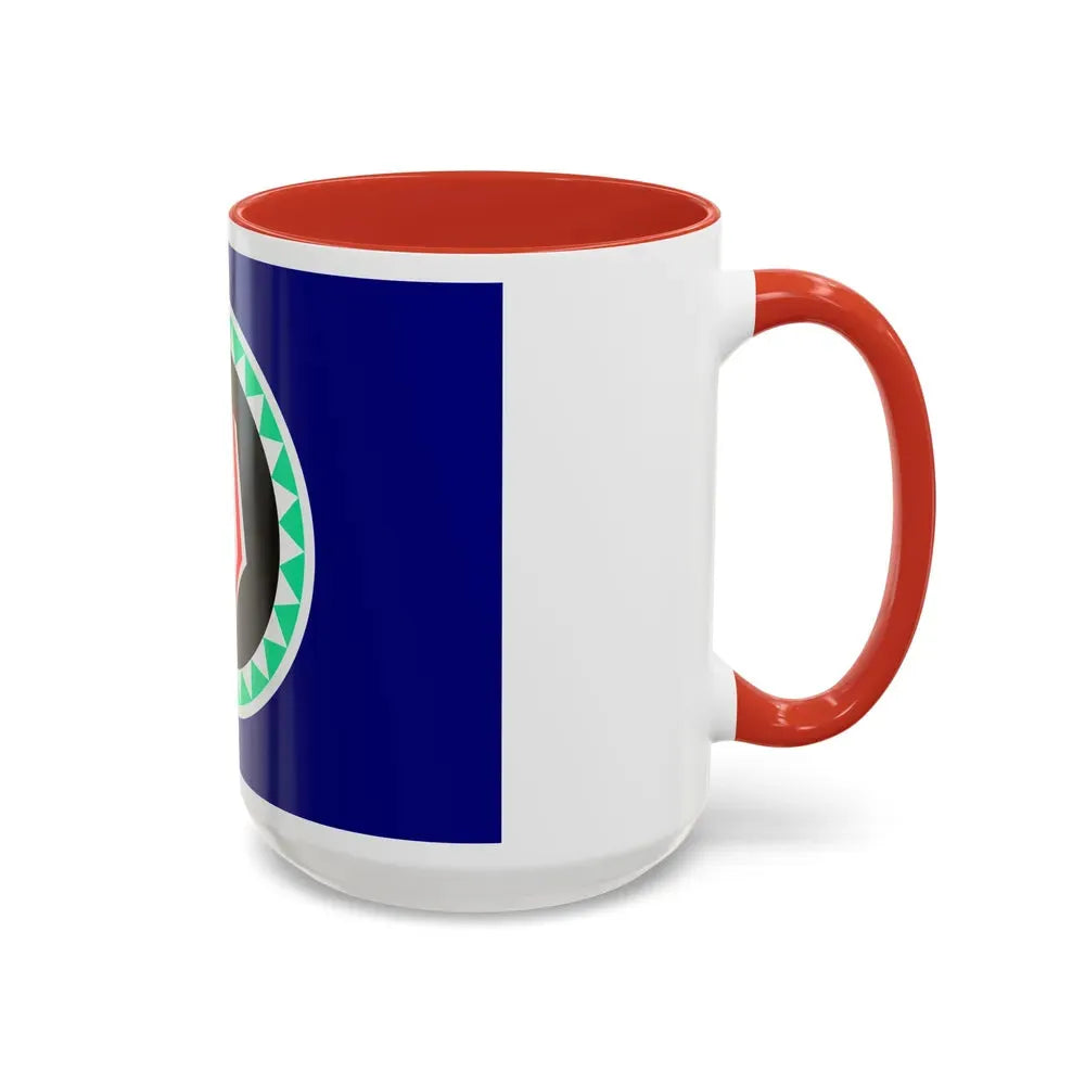 Flag of Autonomous Region of Bougainville Papa New Guinea - Accent Coffee Mug - Go Mug Yourself