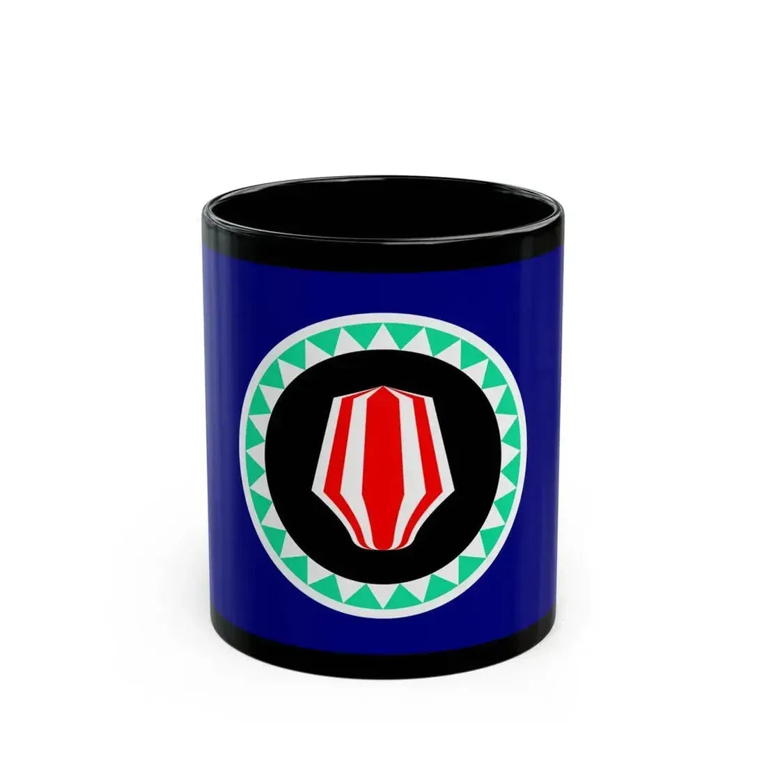 Flag of Autonomous Region of Bougainville Papa New Guinea - Black Coffee Mug 11oz - Go Mug Yourself