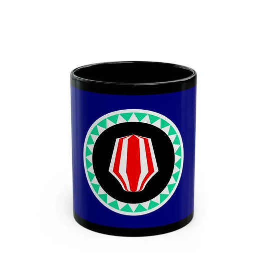 Flag of Autonomous Region of Bougainville Papa New Guinea - Black Coffee Mug 11oz - Go Mug Yourself