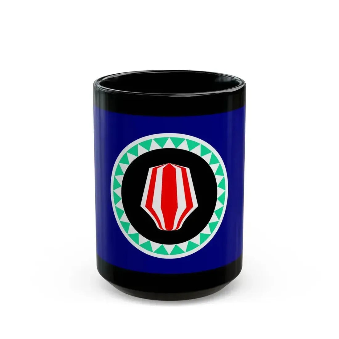 Flag of Autonomous Region of Bougainville Papa New Guinea - Black Coffee Mug 15oz - Go Mug Yourself