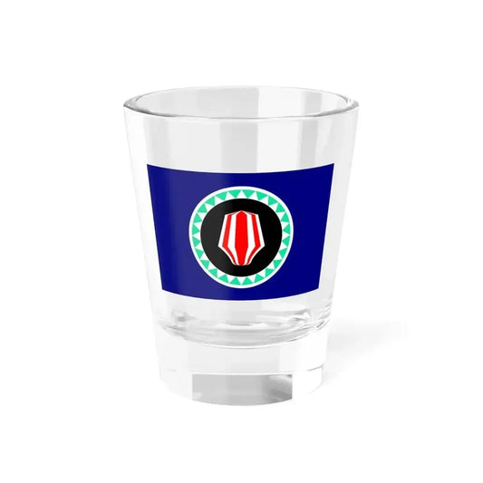 Flag of Autonomous Region of Bougainville Papa New Guinea - Shot Glass 1.5oz 1.5oz - Go Mug Yourself
