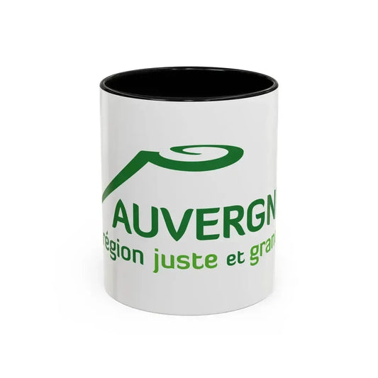 Flag of Auvergne France 2 - Accent Coffee Mug 11oz Black - Go Mug Yourself