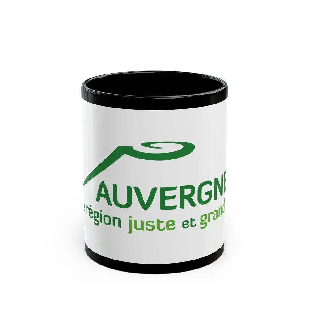 Flag of Auvergne France 2 - Black Coffee Mug 11oz - Go Mug Yourself