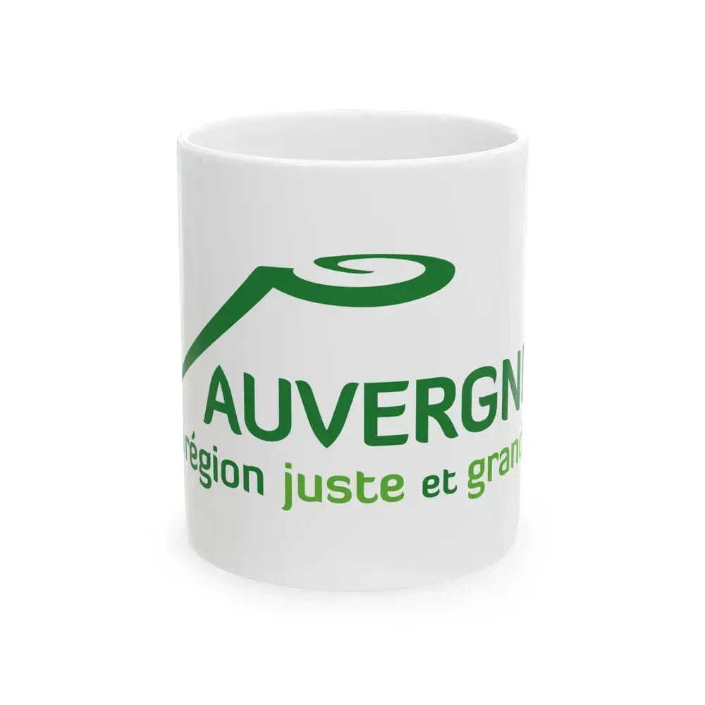 Flag of Auvergne France 2 - White Coffee Mug 11oz - Go Mug Yourself