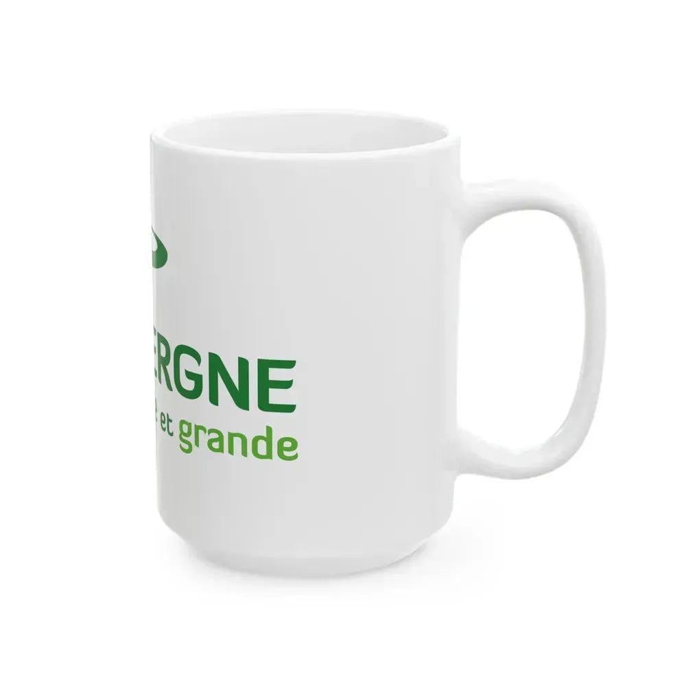 Flag of Auvergne France 2 - White Coffee Mug - Go Mug Yourself