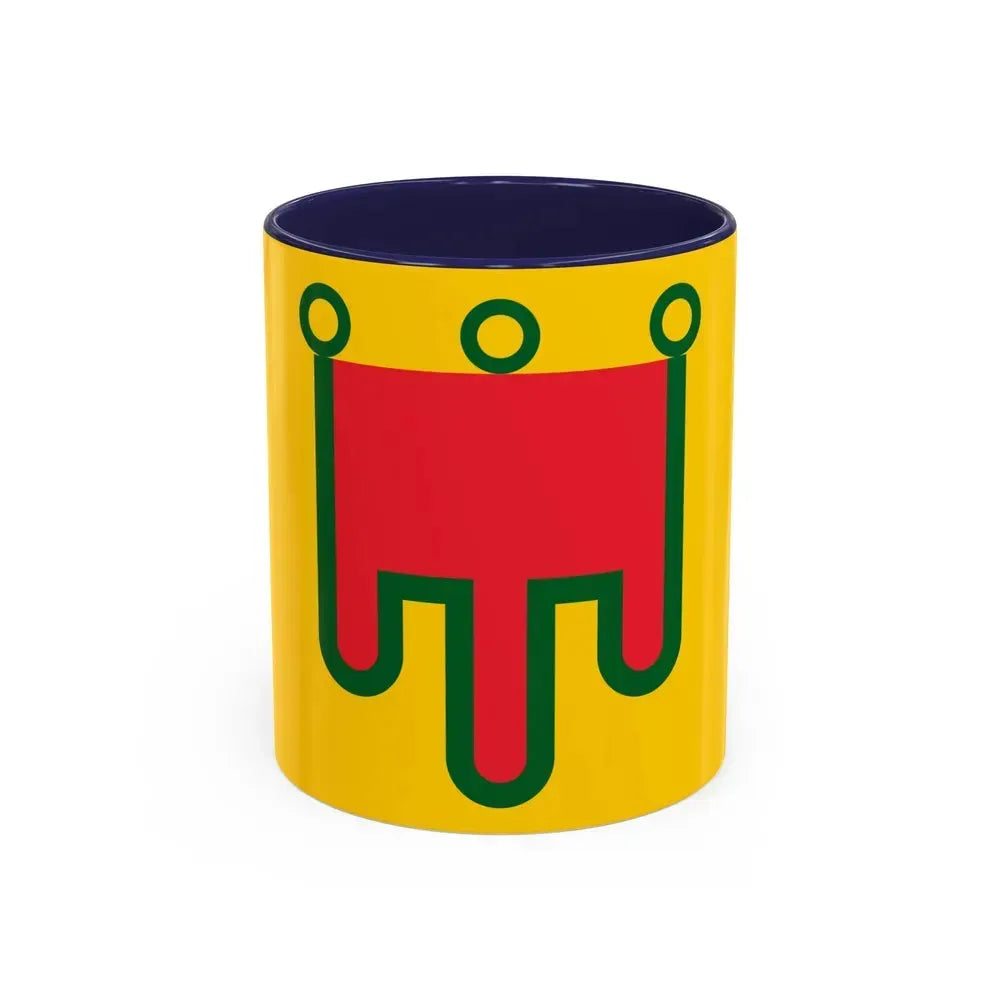 Flag of Auvergne France - Accent Coffee Mug 11oz Navy - Go Mug Yourself