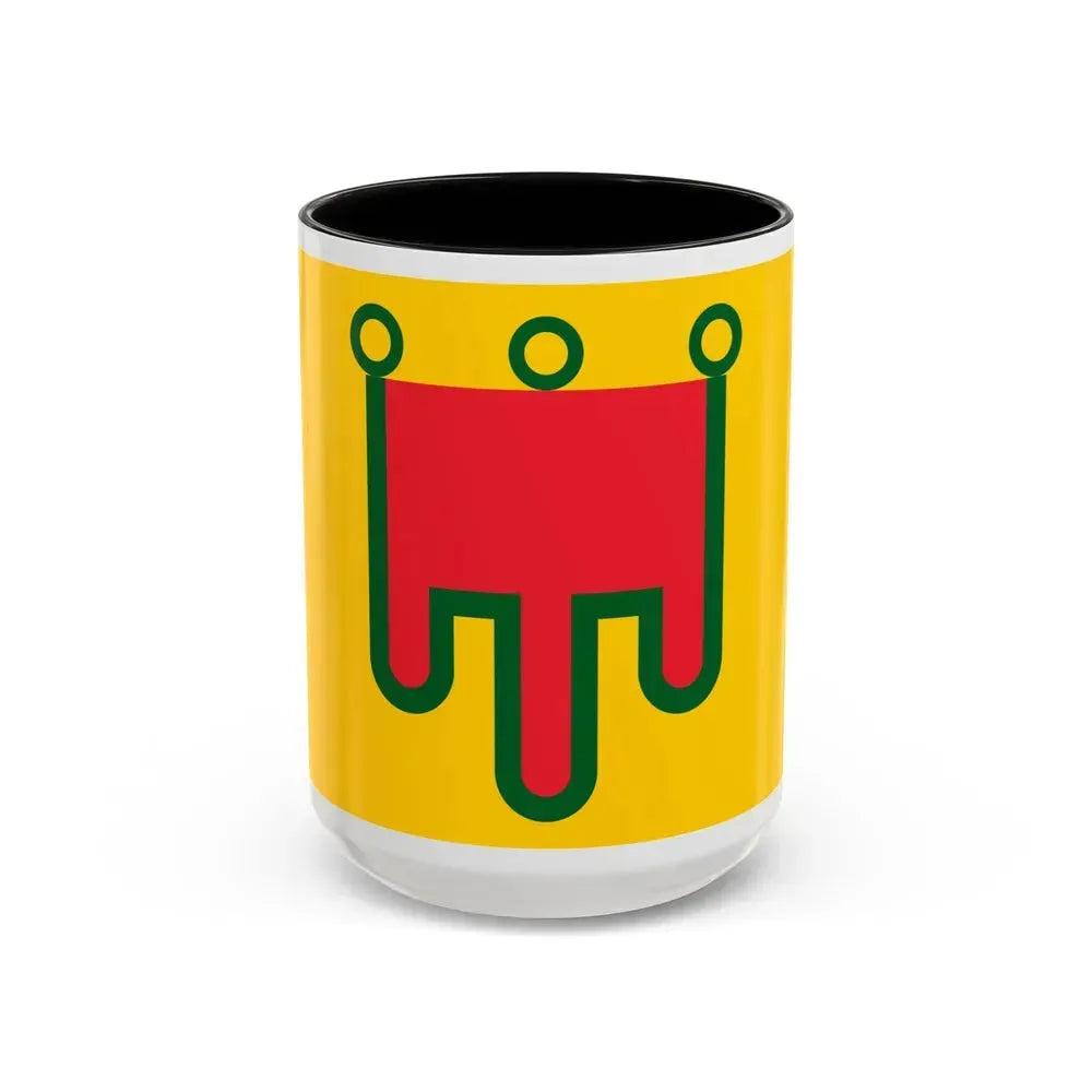 Flag of Auvergne France - Accent Coffee Mug 15oz Black - Go Mug Yourself