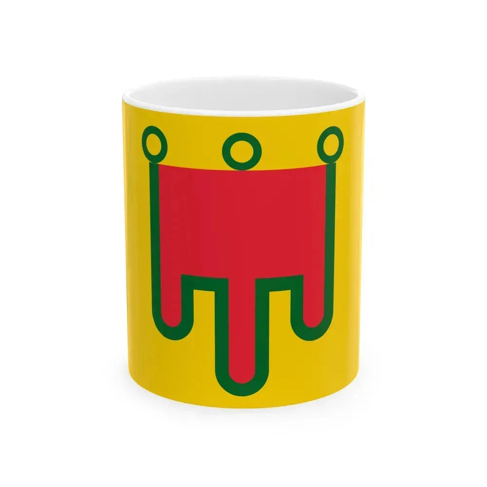 Flag of Auvergne France - White Coffee Mug 11oz - Go Mug Yourself