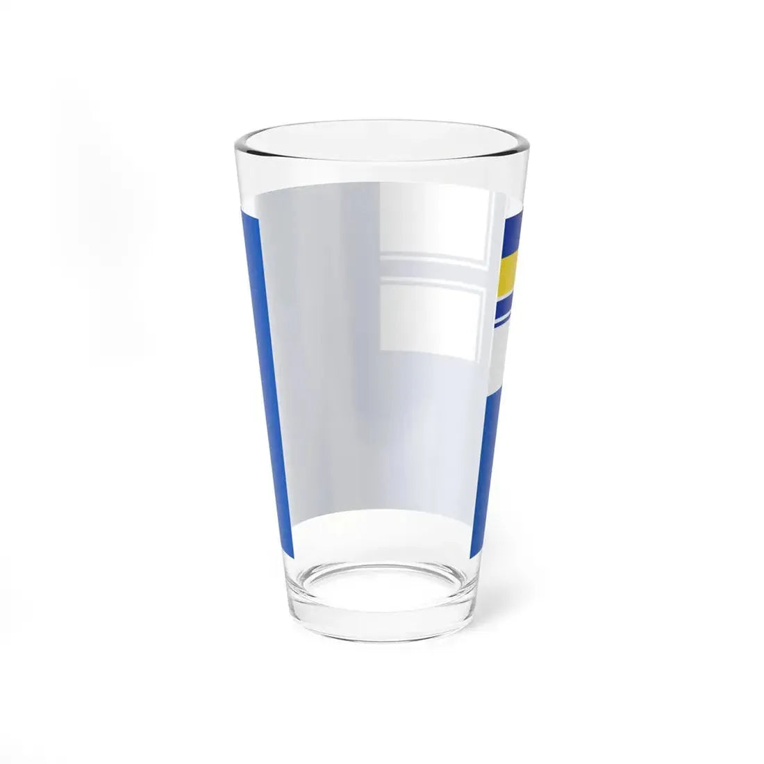 Flag of auxiliary fleet of Ukraine (Ukraine) Pint Glass 16oz - Go Mug Yourself
