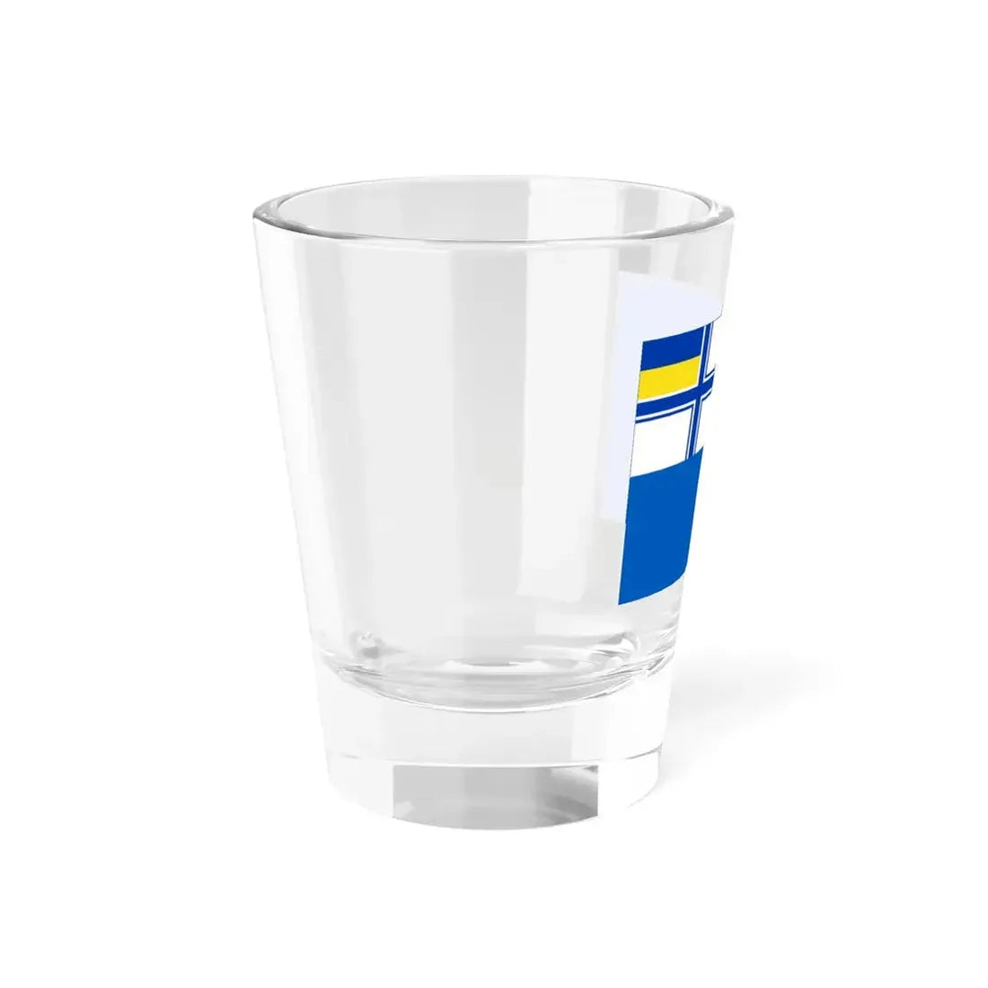 Flag of auxiliary fleet of Ukraine (Ukraine) Shot Glass 1.5oz - Go Mug Yourself