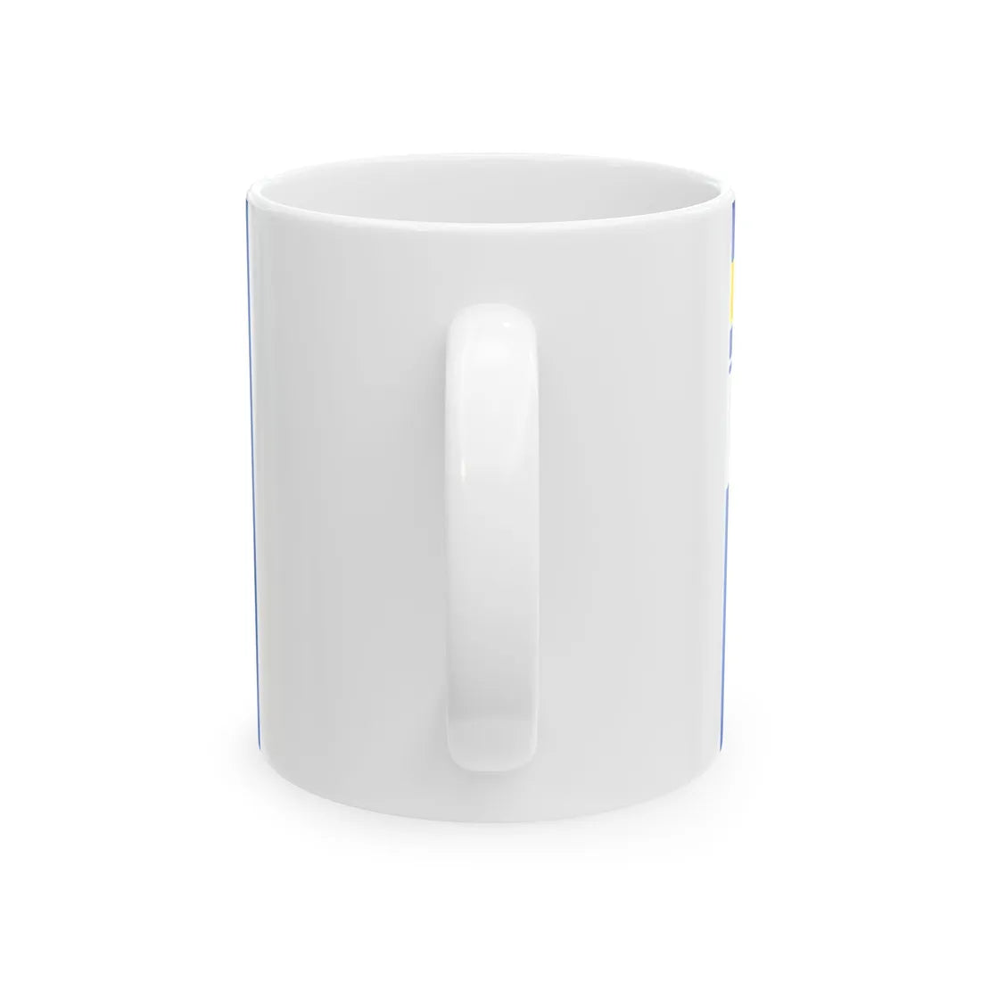 Flag of auxiliary fleet of Ukraine (Ukraine) White Coffee Mug - Go Mug Yourself