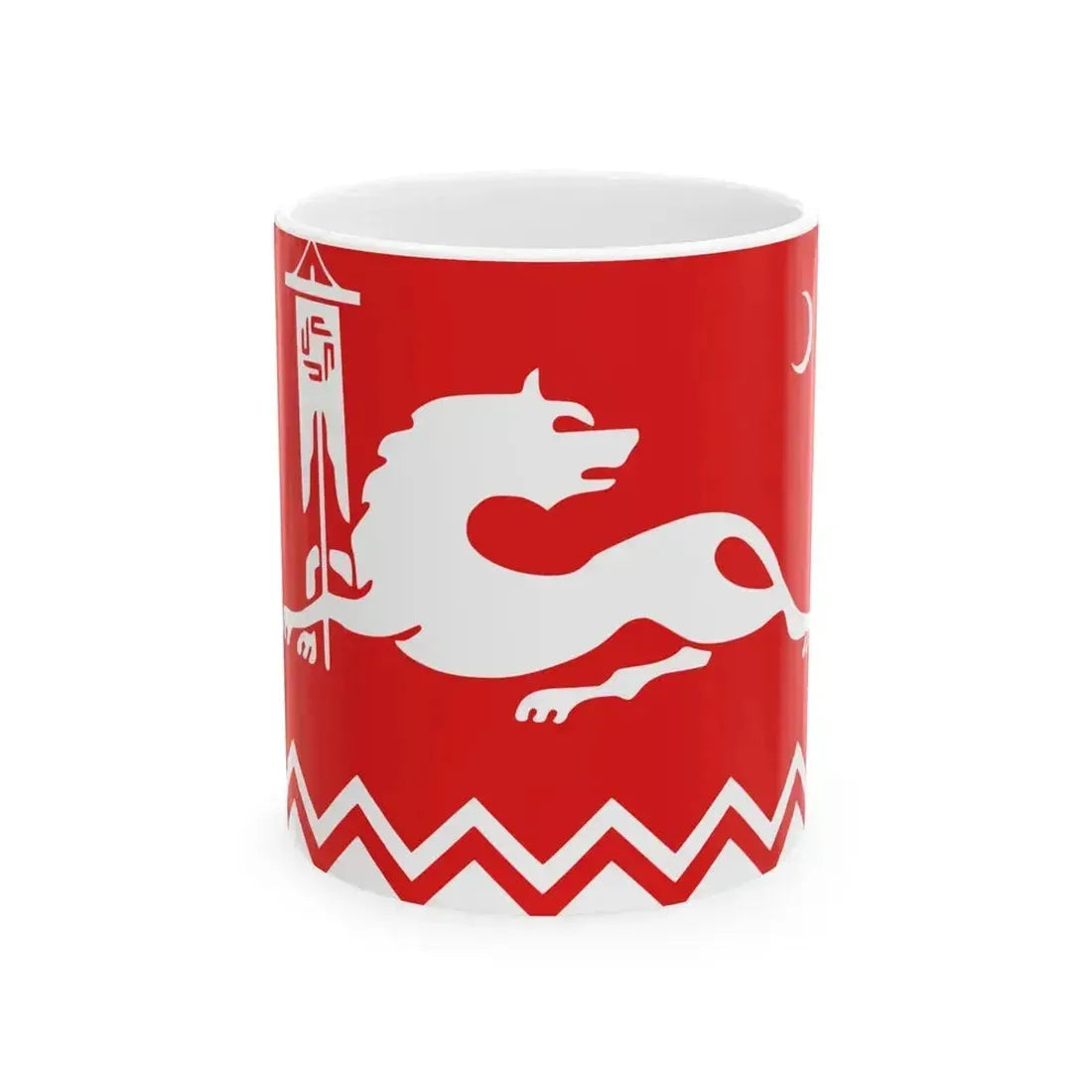 Flag of Avars (Russia) White Coffee Mug 11oz - Go Mug Yourself