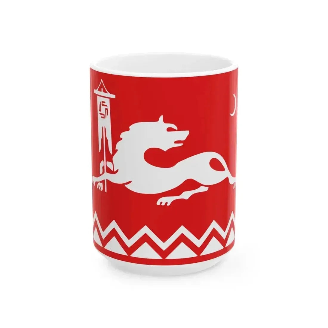 Flag of Avars (Russia) White Coffee Mug 15oz - Go Mug Yourself