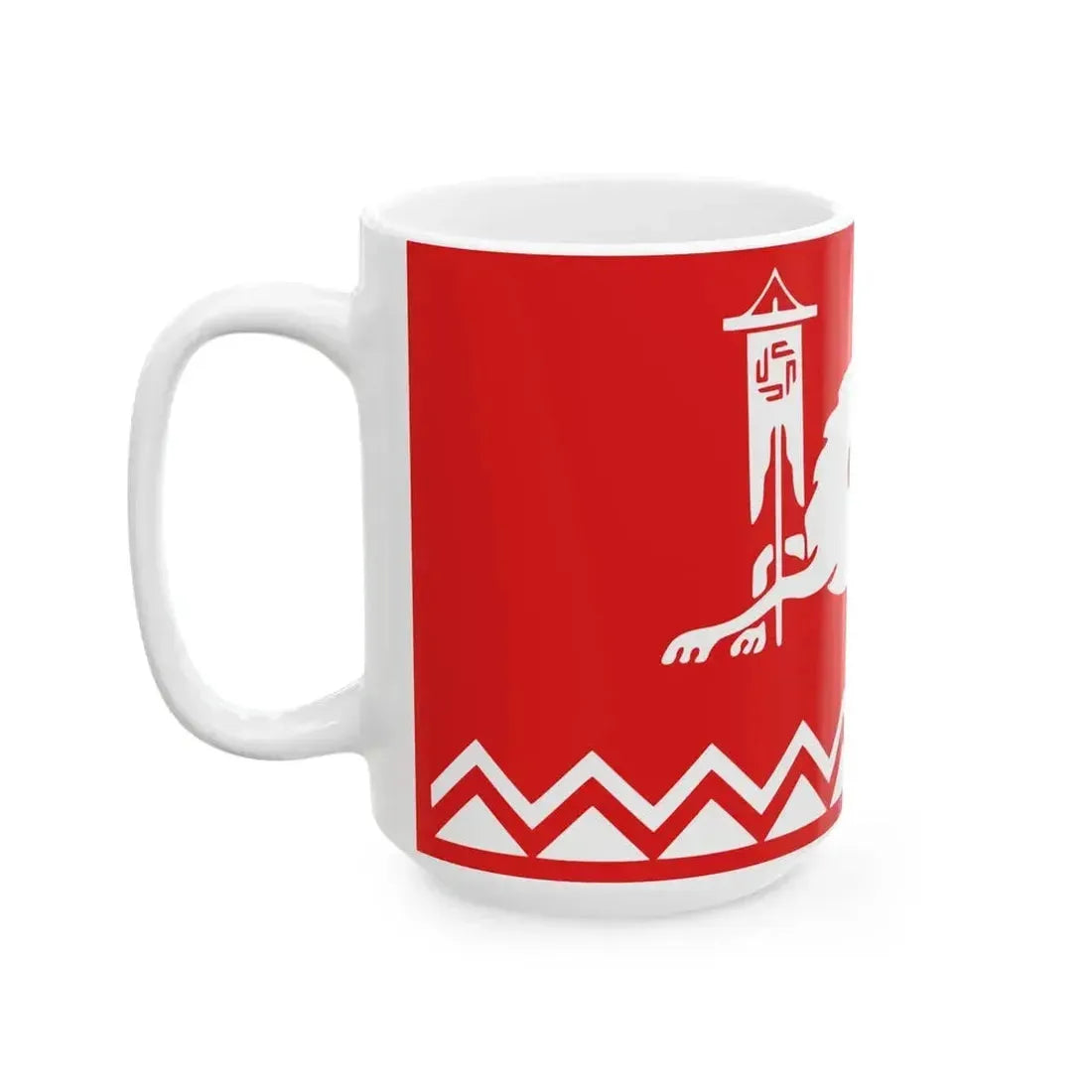 Flag of Avars (Russia) White Coffee Mug - Go Mug Yourself